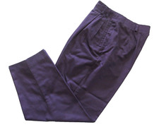 VTG LIZ Claiborne LIZSPORT purple cotton high waist straight pleated slacks 14