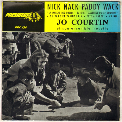 JO COURTIN ''NICK NACK PADDY WACK'' EP 1959 PRESIDENT PRC 134