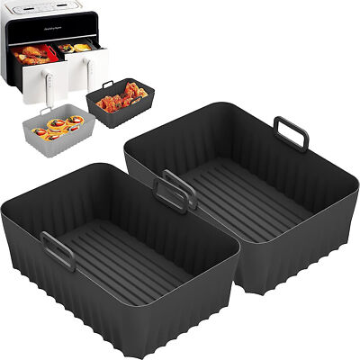 Airfryer Zubehör Für Ninja Foodi AF400EU AF300EU 9.5L, 2Pcs Silikonform ZubehörT