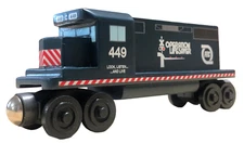 Wooden Whittle Shortline Railroad FEC Florida East Coast EMD GP-38 449 Engine