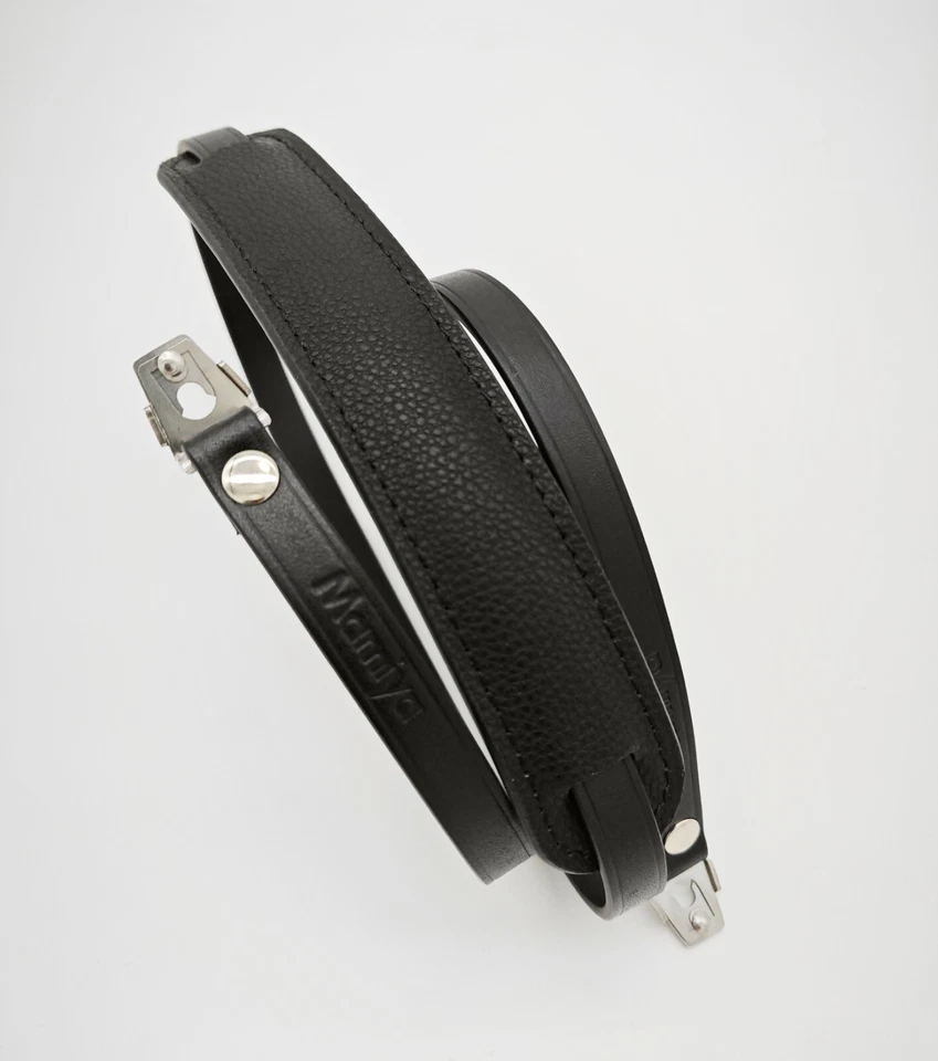 New Leather Shoulder Neck Strap F/ Mamiya 645 M645 1000S C220F C330 C330S Black - Image 3 of 4