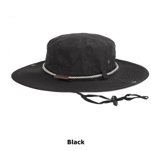 Bucket Hat Bush walking Fishing Outdoor Summer Hat Wide Brim Strap-Uni Sex 58cm - Picture 8 of 10