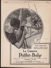 1925 PATHE BABY FILM MOVIE CAMERA CHILDREN SWING MOTION CAPTURE LENS 21678