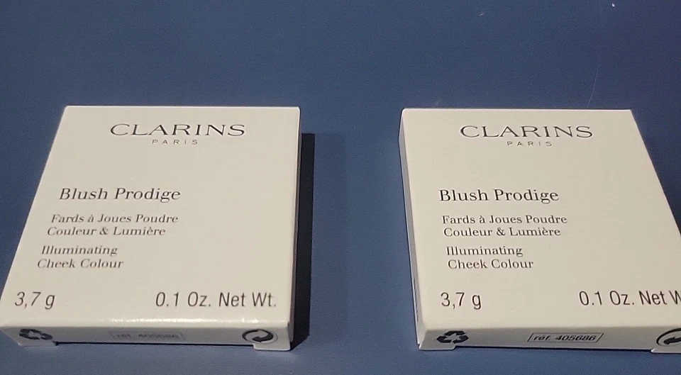 PACK de 2 Clarins Rubor Prodige Iluminador Color de mejillas, MELOCOTÓN SUAVE 0,1 OZ/3 g Nuevo en caja Foto 2 de 4