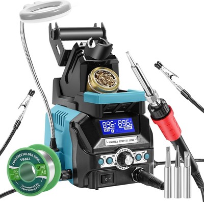 Precision 110W Digital Soldering Iron Station with LCD Display & 4 Memory Modes