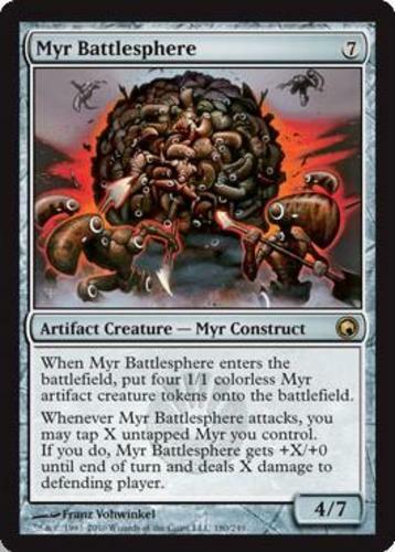 Myr Battlesphere ~ Moderately Played Scars of Mirrodin MTG Magic UltimateMTG Art - Picture 1 of 1