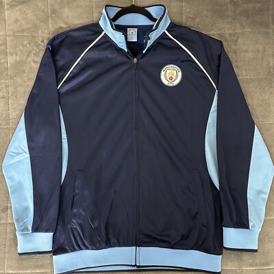 ウェア ManchesterCity Soccer Track Windbreaker Manchester City Official Track Jacket Full Zip Warmup Windbreaker