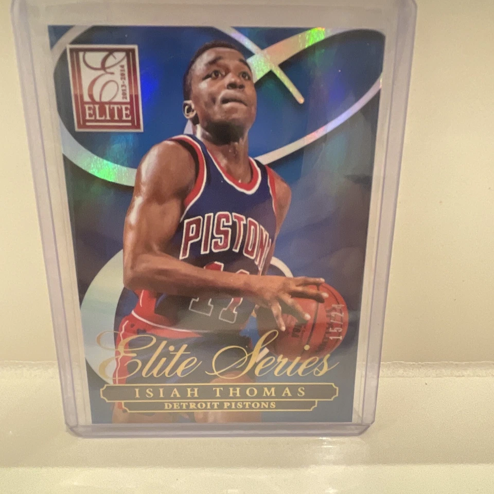 2013-14 Panini Elite Elite Series GOLD!!  /24 Isiah Thomas #13 HOF Pistons SSP - Image 4 of 4