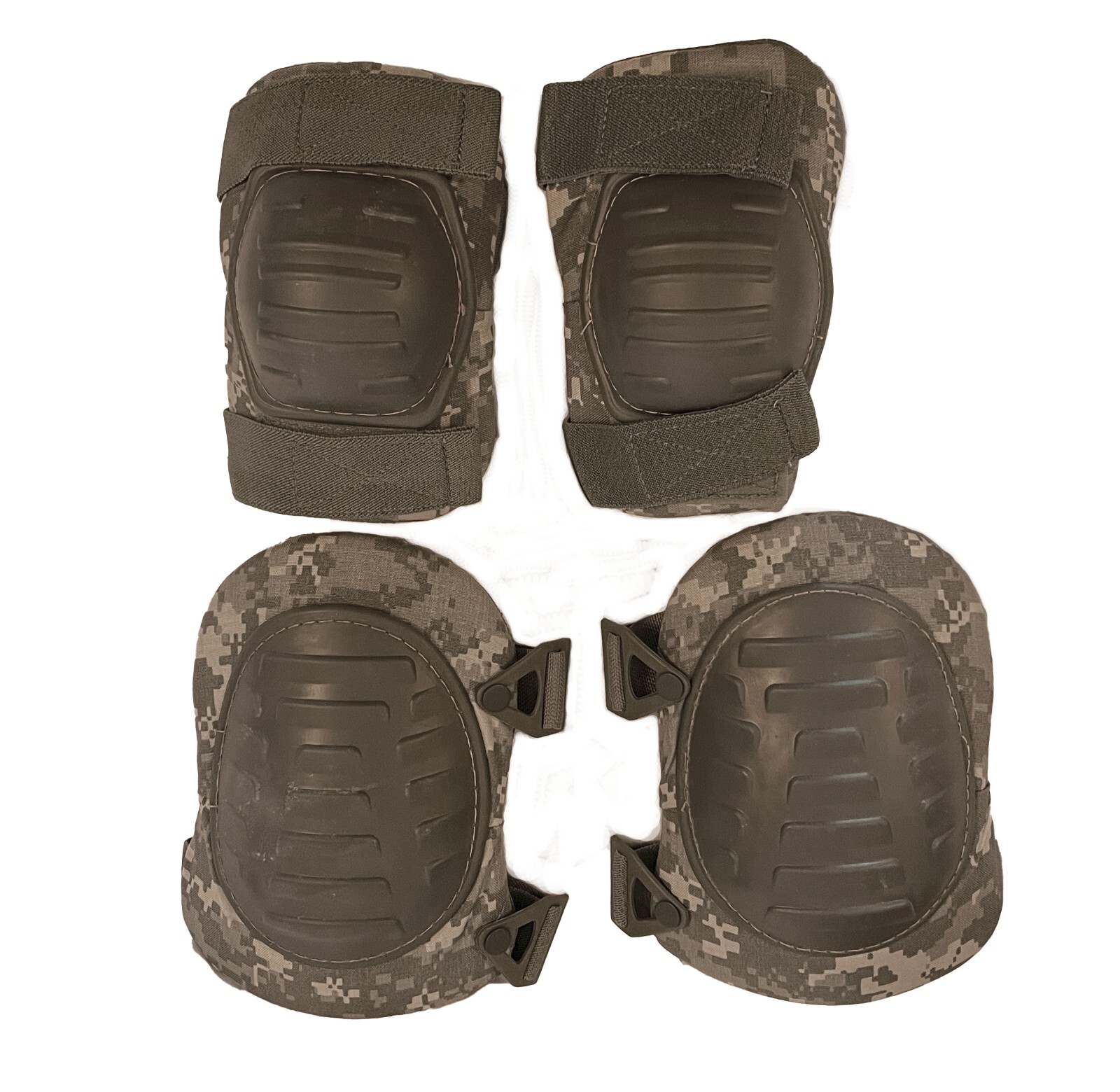 USGI Army McGuire Nicholas Extended Knee and Elbow Pad Set ACU UCP