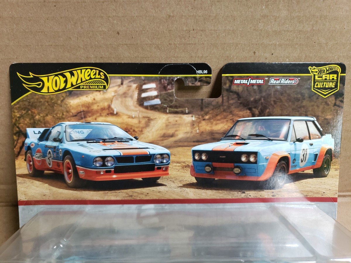 New 2024 Hot Wheels Premium 2 Pack Lancia Rally 037 Fiat 131