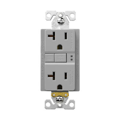 Eaton NSB SGF20GY-BX-LW Outlets GFCI Duplex Receptacle 2P 20A 125V Gray EA 60HZ
