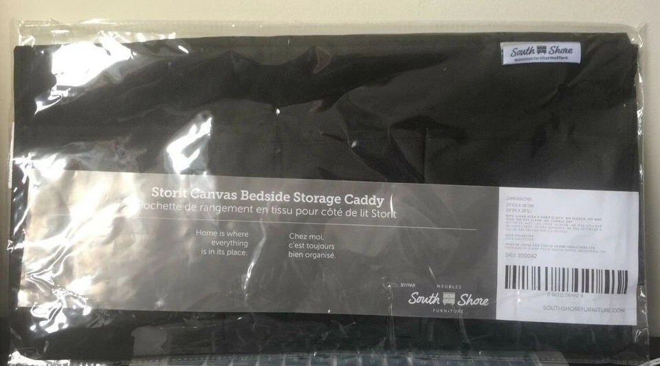 Carrito de almacenamiento de cabecera de lona Storit de South Shore NEGRO 0,12 x 18,00 x 25,00 Foto 2 de 4