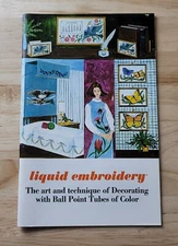 LIQUID EMBROIDERY ART TECHNIQUE MAGAZINE Tri-Chem Decor ©1967