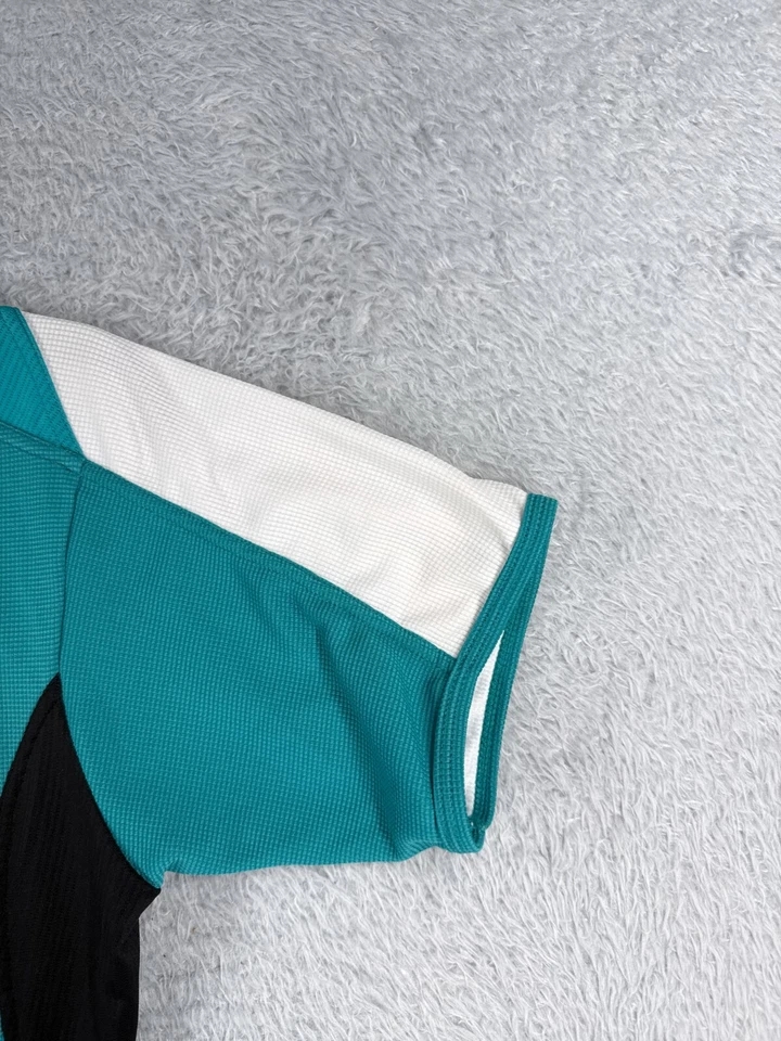 Camiseta de ciclismo Bellweather para mujer extra grande verde azulado negra cremallera completa poliéster LEER Foto 2 de 4