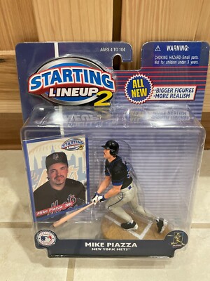 Mike Piazza New York Mets 2001 Starting Line-up 2 figure with card. New in box. 