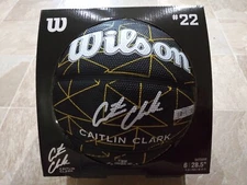NEW IN BOX - CAITLIN CLARK REPETITION SIZE 6 WNBA BASKETBALL BLACK YELLOW BALL