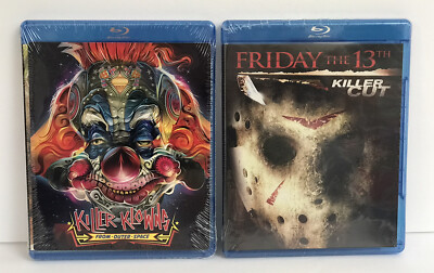 2 Horror Films FRIDAY THE 13 Killer Cut & Killer Klowns From Outer Space Blu-ray