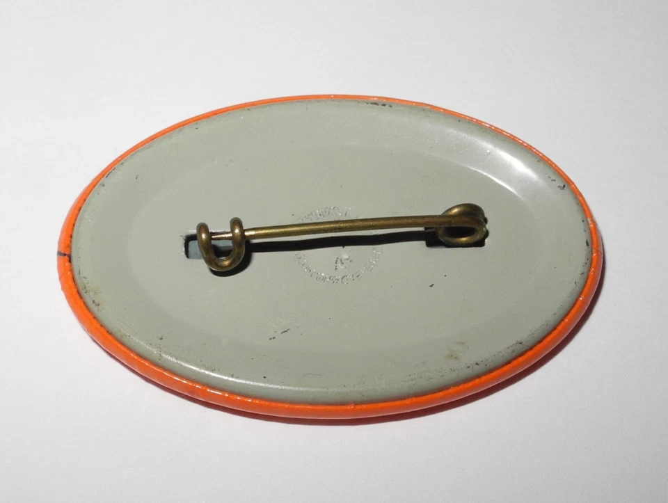 1947 Illinois Fighting Illini Football Homecoming Michigan Wolverines Pin Button - Image 2 of 2