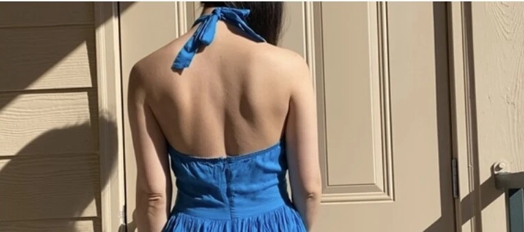 UNDERCOVER VICTORIA’S SECRET PLEATED HALTER PLAYDRESS SZ 6