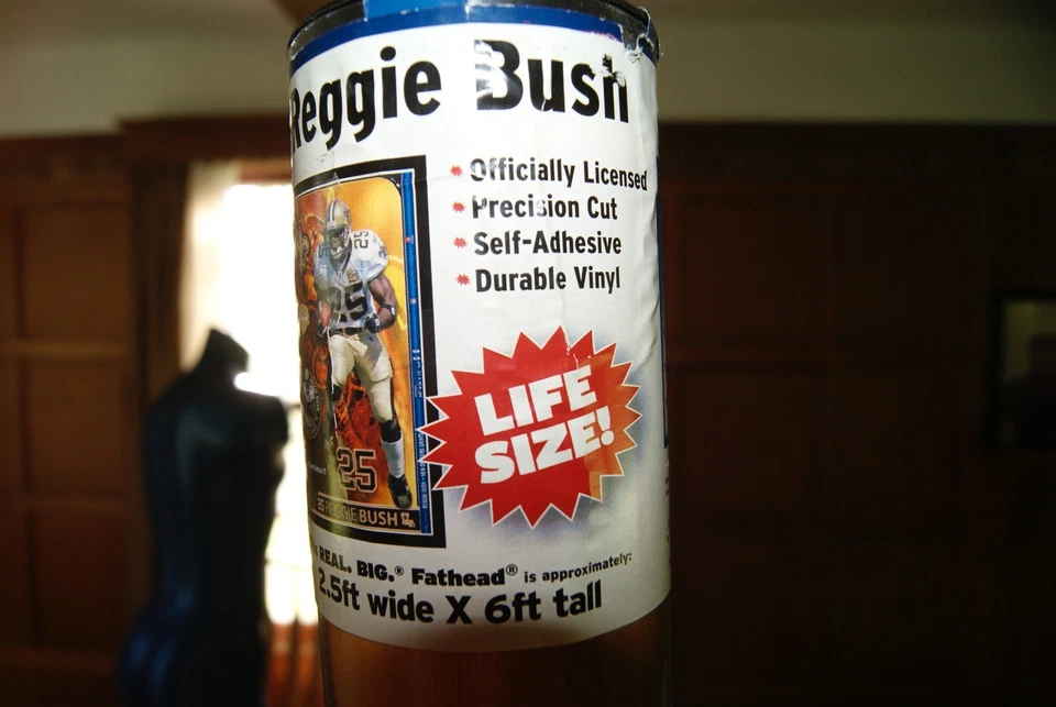 NFL Fútbol New Orleans Saints Tamaño Natural Real Big Fathead 2.5 ft X 6 ft Reggie  Foto 2 de 4