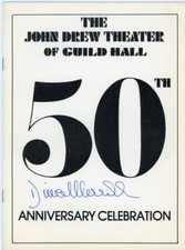 Dina Merrill Signed 50th Anniversary Celebration of The John Drew Theatre Guide