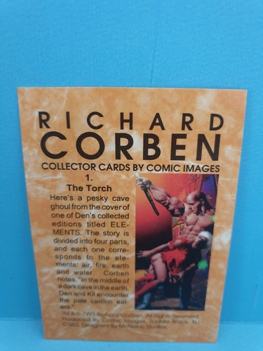 1993 Richard Corben Comic Images 🏆THE TORCH #1 Trading Card 🏆FREE POST - Picture 2 of 2