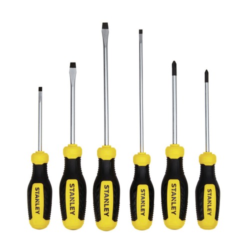 Juego de destornilladores estándar acanalados Stanley Stht60025, 6 piezas - Imagen 2 de 2