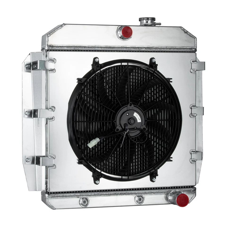 3-ROW Radiator Shroud Fan For 55-59 1956 Chevrolet Truck Pickup Suburban/Apache Foto 3 de 4
