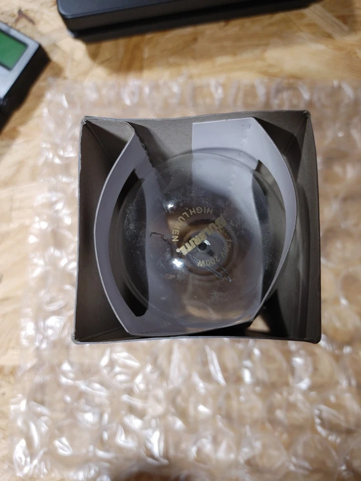 Bulbrite 200w 120v A-23 Clear Brass Base High Lumen Lightbulb - Image 4 of 4