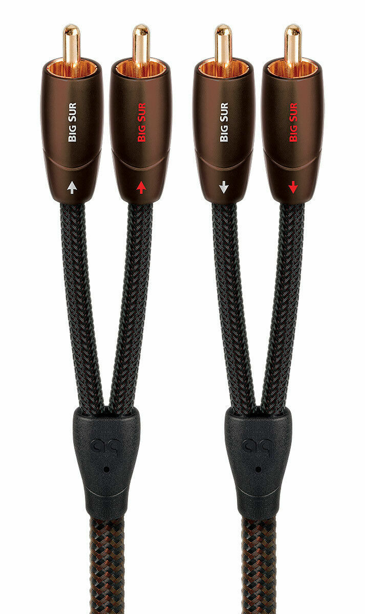 AudioQuest Big Sur Interconnect Cable RCA Male to RCA Male 3.28 Feet 1 Meter