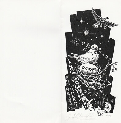 NOT Exlibris - GEORG MAX BAUERNFEIND- For Heinz Haffki - Signed - PF-1989