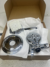 Ello & Allo ES-C-1001 Shower Faucet 24-Spray Patterns+Adjustable Heads, Chrome