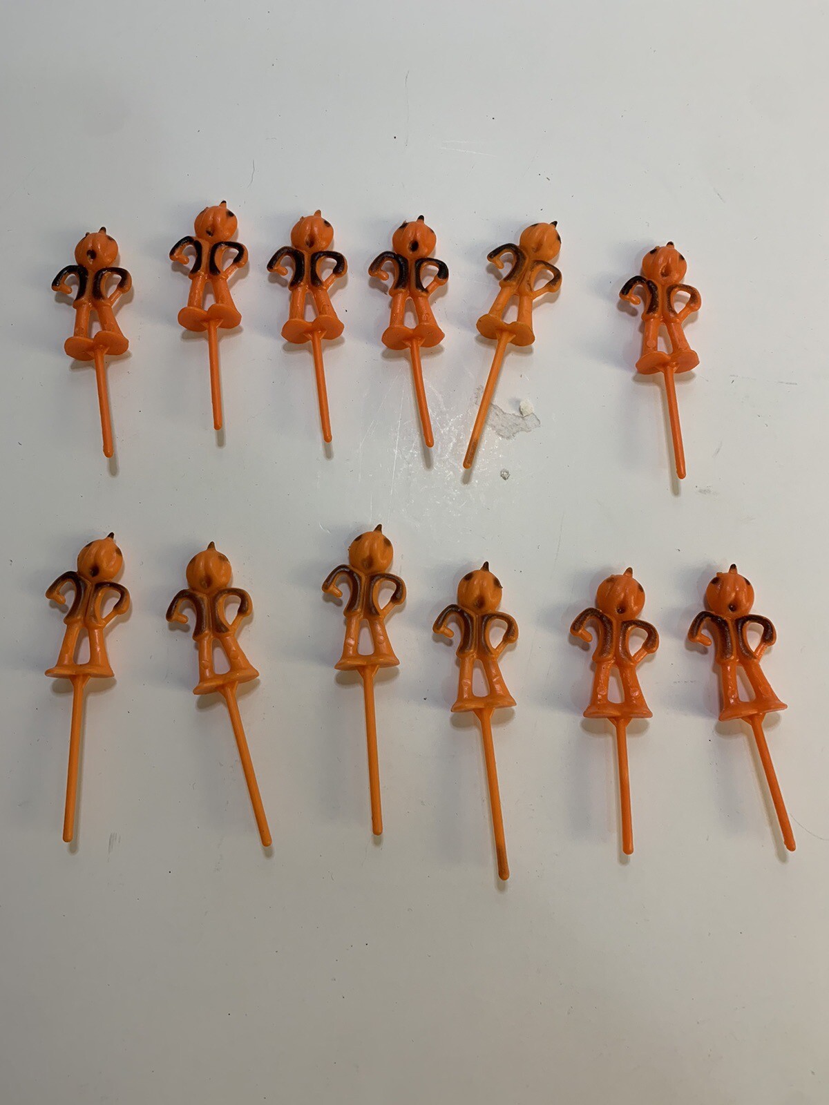 Vintage 1960s Halloween Lot of 12 Rare Cake Toppers