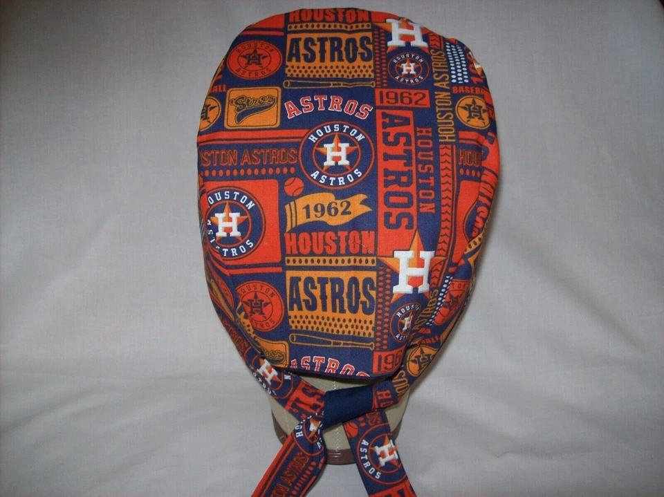 Men/Women Surgical Scrub Cap Lined Houston 1962 100% Cotton - Image 3 of 3