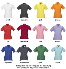Damen Polo Piqué Shirt Praxiskleidung Arbeitskleidung Freizeitkleidung Gr.XS-5XL