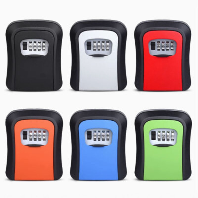 4-Digit Key Lock Box Wandhalterung Sicherheit Aufbewahrungskoffer Schlüssel Safe