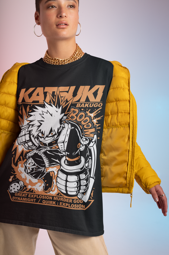 Bakugo Katsuki T-Shirt My Hero Academia MHA Anime Girl Geschenk Shirt Tee alle Größen - Bild 2 von 4
