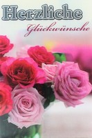 Avan Carte 3D GlüCkwunsch Karte Rosen Frau Blumen GrußKarte Geburtstagskarte