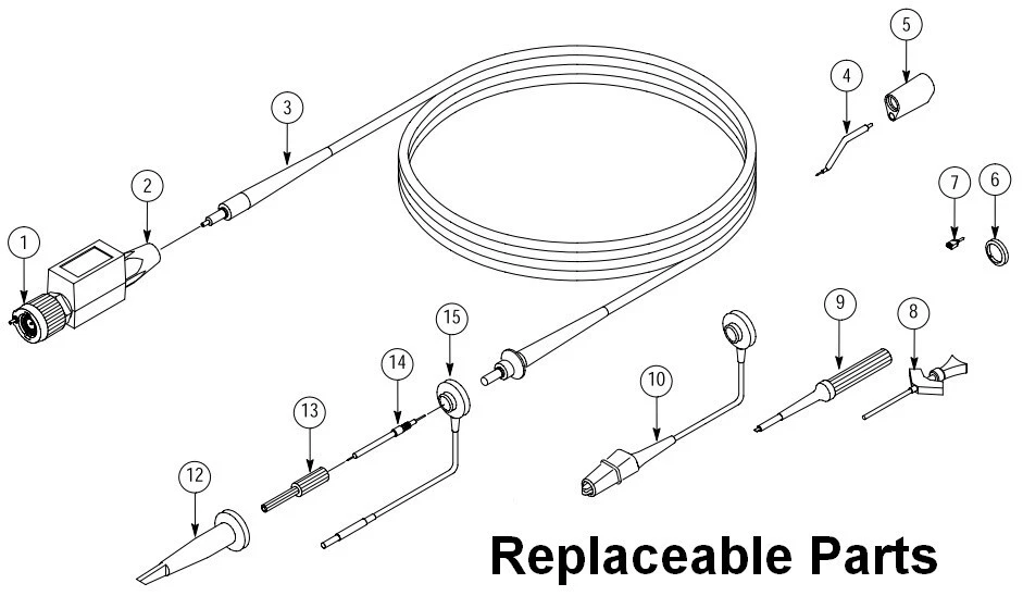 Tektronix P6138A 400 MHz Oscilloscope Probe.X10 Attenuation, 300V, 10 Meg Scope - Image 2 of 4