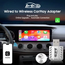 Wireless Apple Carplay Smart Ai Box, Wired to Wireless Adapter for 2017+ Cars