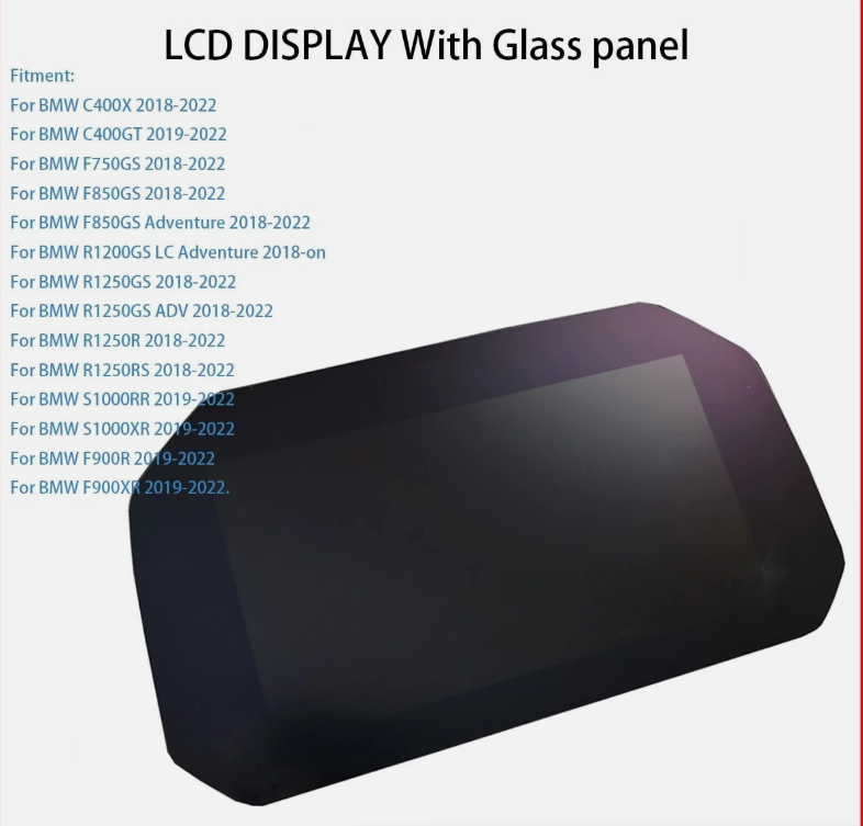 BMW Motorcycle LCD Display Glass TFT for F750GS F850GS S1000XR R1200GS R1250RS