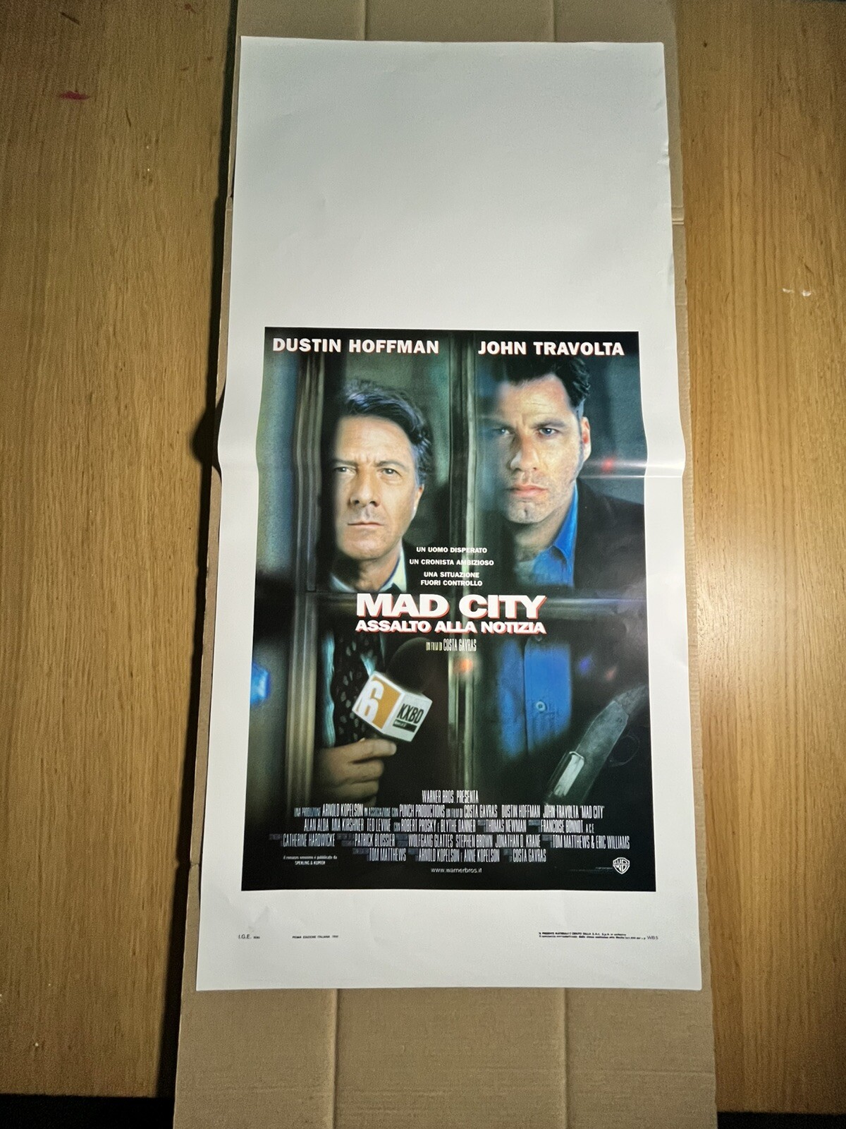 Locandina originale film Mad City - Assalto alla notizia (1997) - Regia di Costa-Gavras