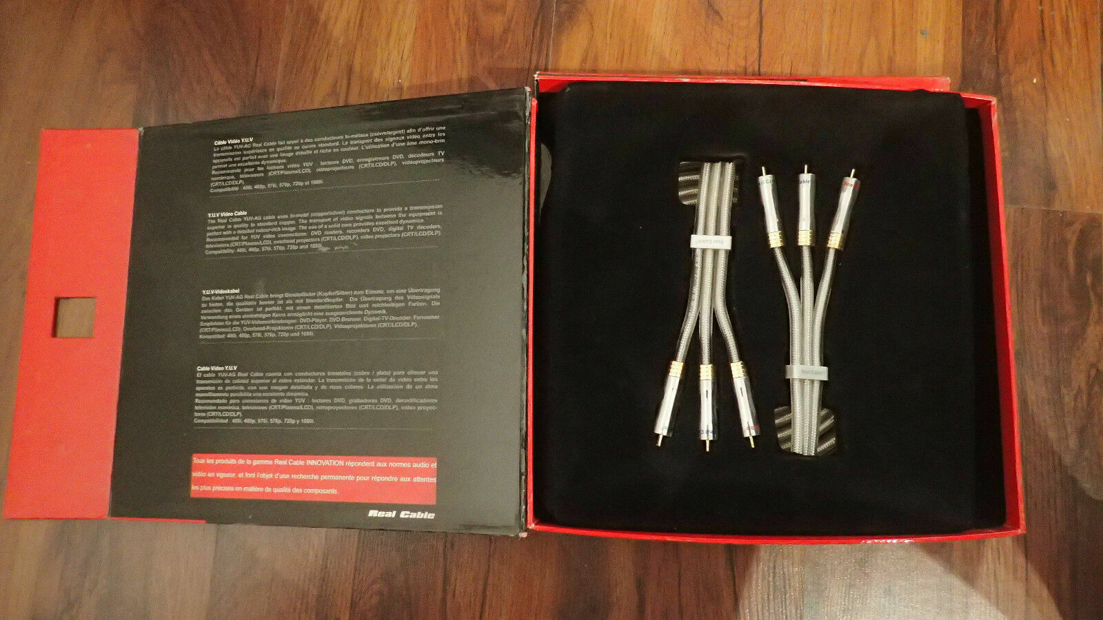 Câble Vidéo Composante 3 RCA Liaison HD YUV Real Cable Pro AG27 10m