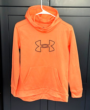 Under Armour Girls Fleece BL Hoodie - Size Large - Orange