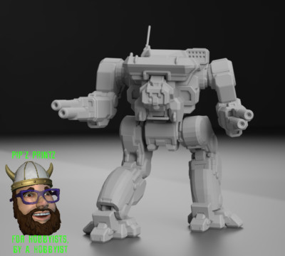 WHK-Prime  Warhawk aka ''Masakari'' Alt Mech Model For Battletech 6mm-10mm-15mm