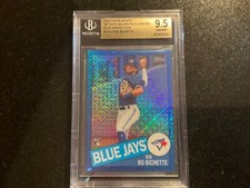 2020 Update Silver Pack 1985 Topps Chrome Blue Bo Bichette Rookie RC BGS 9.5 POP