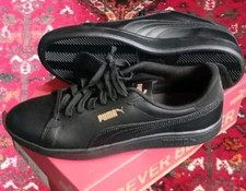 Image of Puma Smash 3.0 L Mens Trainers Black 390987 Adults Classic Sneakers