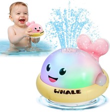 Bath Toys for Kids Age 1-3, Light Up Baby Bath Toys for 1 2 3 Year Old Girl, Poo