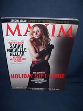 Maxim Magazine #120 December 2007 Sarah Michelle Gellar Issue Used