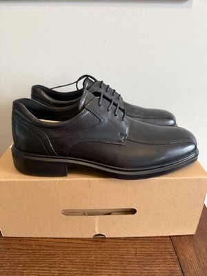 ECCO Helsinki 2 Men's Classic Black Leather Derby Shoe Size 10-10.5,New In Box